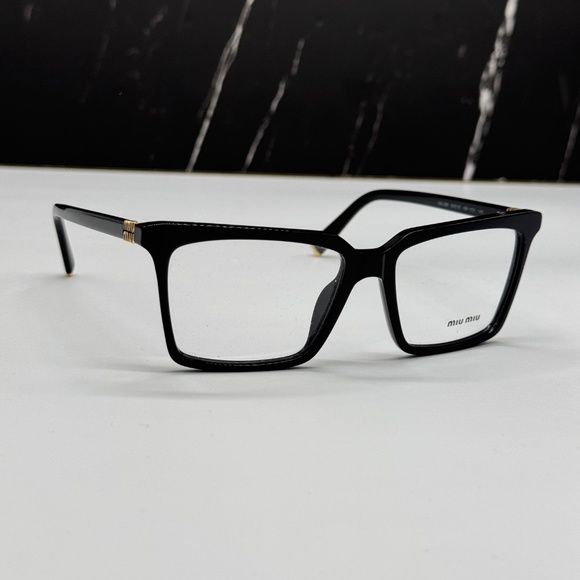 NEW MIU MIU EYEGLASSES VMU 08X 16K1O1 WOMEN SQUARE MU08XV 16K1O1 BLACK EYEWEAR main image 11